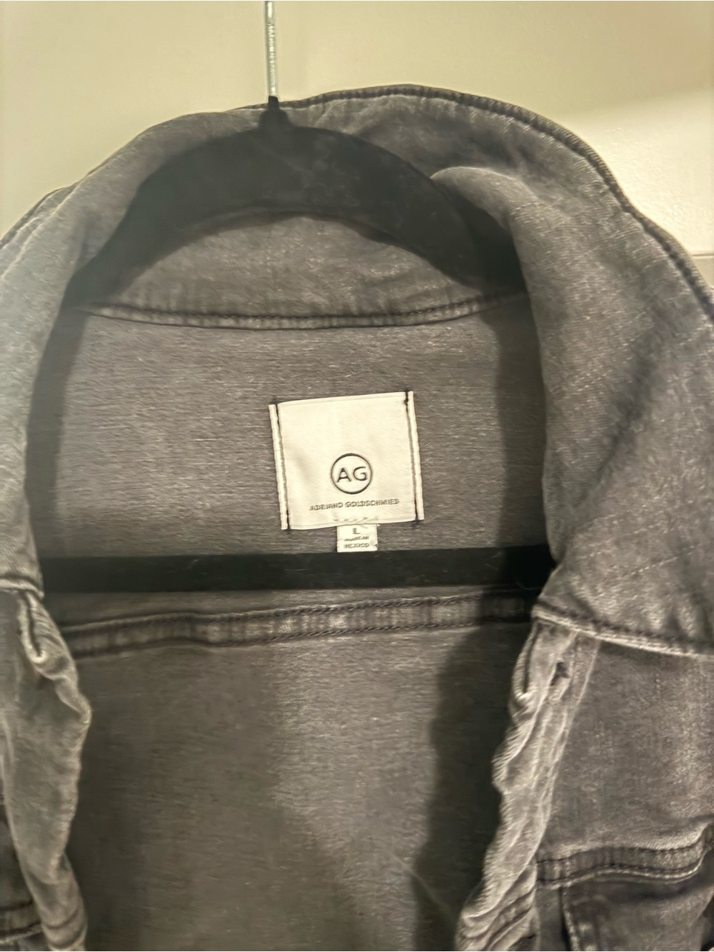 Ag Adriano Goldschmied Black wash Jean Jacket Classic Style - Picture 2 of 4